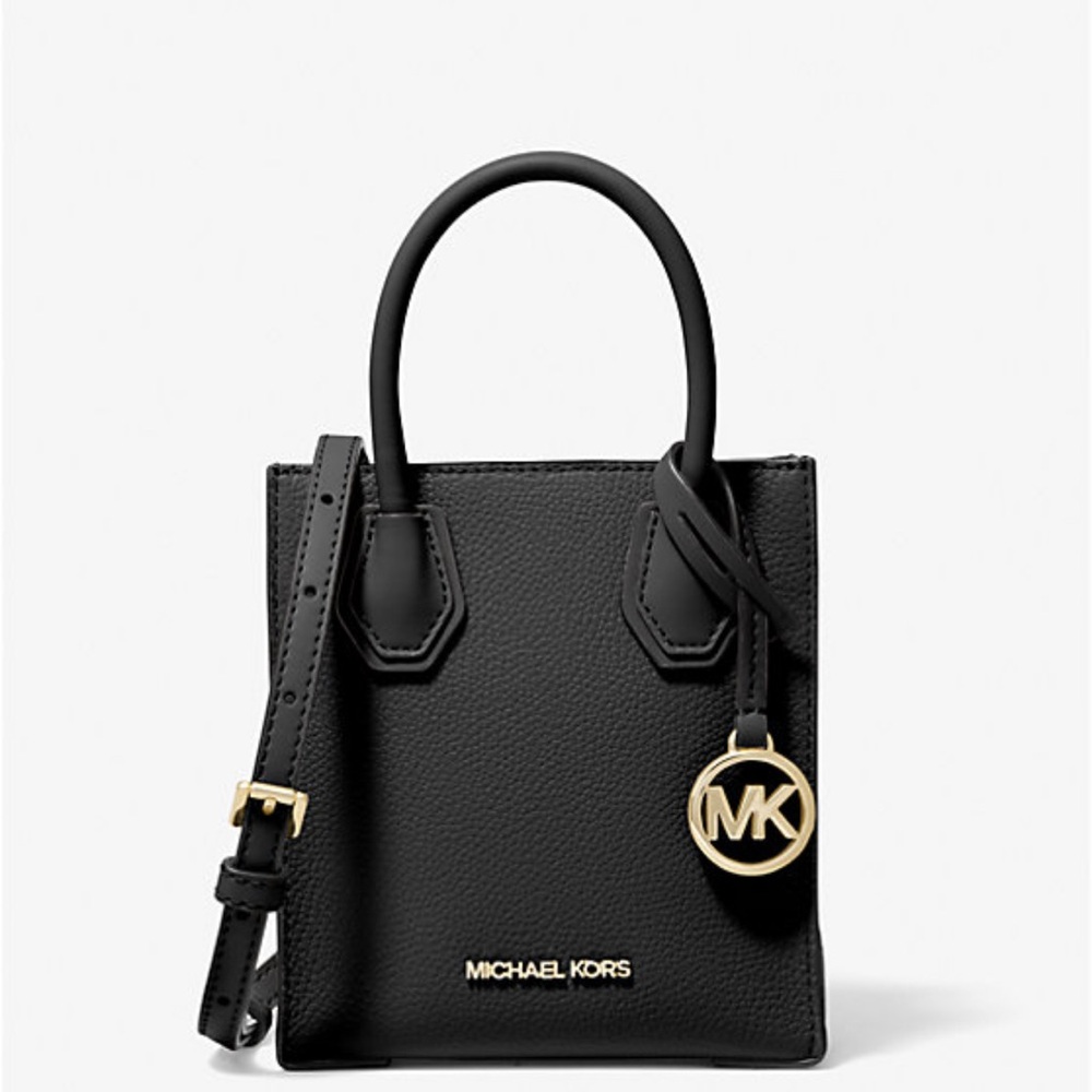 Michael Kors Black Mini Bag with Gold Hardware